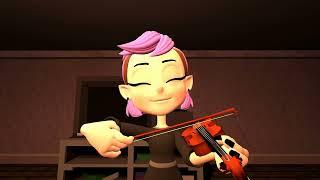 luz and amity play music together -Owl house 3D fan animation-