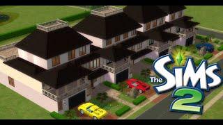 The Sims 2  Apartment Life Speed Build - The Meadows Luxury Condos - with upbeat instrumental music