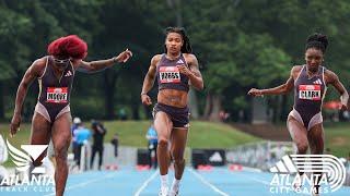 2024 adidas Atlanta City Games | Aleia Hobbs Wins Women's 100m