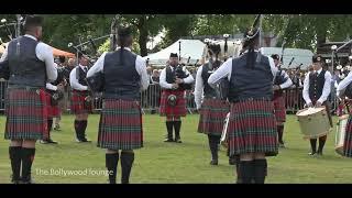 Field Marshal Montgomery Pipe Band at the 2024 Scottish Championships at Dumbarton