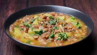 My family's vegan soup: Pinto bean recipe | Pinto beans and vegetables
