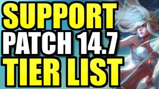 The BEST and WORST Supports to play on Patch 14.7
