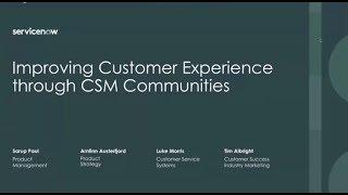 Improving customer experience through Communities