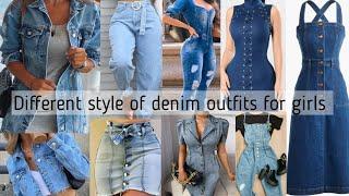 Different style of denim outfits ideas for girls| Anuxme Fashion