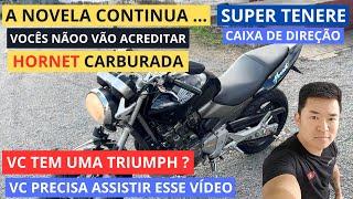 HORNET - ABRI O CABEÇOTE | MOTOS TRIUMPH FIQUE DE OLHO | SUPER TENERE CAIXA DE DIREÇÃO #motos