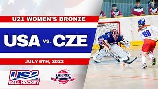 U21 Women - USA vs. Czechia - 2023 World Junior Ball Hockey Championships