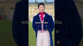 Trying Regency era Bridgerton outfit in Bath