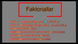 Faktoriallar. Super faktorial, Giper faktorial