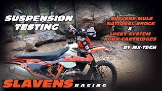 Jeff's Suspension Testing - Slavens Mule National Shock & Lucky System Fork Cartridges