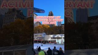 WINTER IS SO MUCH FUN #newyork #bryantpark #nyclife #freeactivities #ny #nycvlog #manhattan #ny