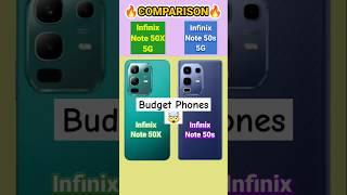 Infinix Note 50s 5G vs Infinix Note 50x 5G Review Comparison: Budget Phones #shorts