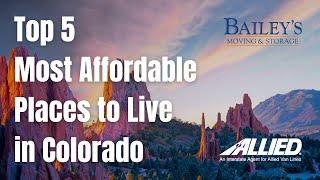 Top 5 Most Affordable Places to Live in Colorado Compared to Denver