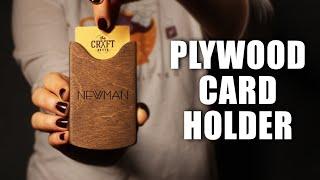 DIY Personalized Plywood Card Holder | NewMan DIY