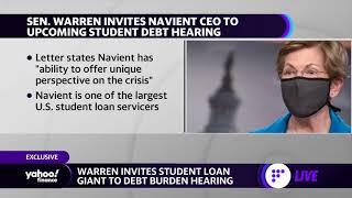 Senator Warren invites CEO of Naviant to student loan hearing