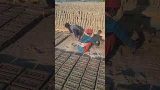 Making bricks at a faster pace #brickmaking #brickwork #amazing