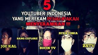 5 YOUTUBER INDONESIA YANG MEREKAM PENAMPAKAN SOSOK HANTU ASLI PALING MENYERAMKAN ..! SCARY VIDEOS