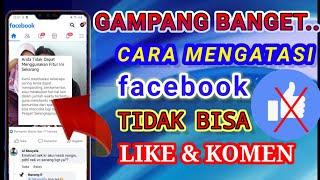 cara mengatasi facebook tidak bisa komen dan like part2 #facebook #like #komen