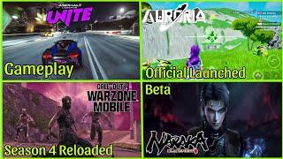 Auroria Launch, FAU-G: Domination Shutdown?, Asphalt Unite, Warozne Mobile Season 4 | Hindi |