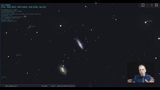 Eyes on the Sky: Find/observe galaxies M65 & M66