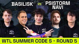 BASILISK VS PSISTORM NaVi | WTL Summer Round 5 | Starcraft 2