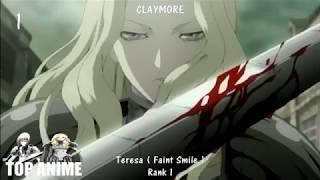 Top 10 Strongest Claymore Characters ( Anime )