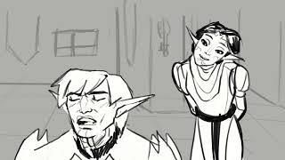 You're in love (Fenris Merril Banter Dragon Age Animatic)