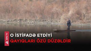 Zərdablı müəllim 32 ildir ki, məktəbə qayıqla gedir – APA TV