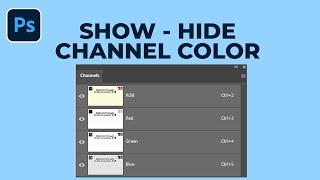 How to Show Photoshop Channels in Color