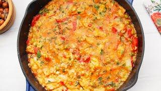 Chicken with vegetables and rice. My family loves this recipe.