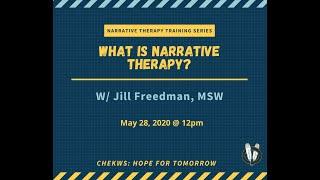 "What is Narrative Therapy?" with Jill Freedman, MSW