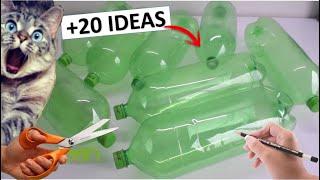 20 MANUALIDADES con BOTELLAS DE PLÁSTICO ️ IDEAS CON RECICLAJE ️