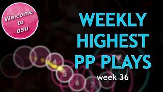 osu! Weekly highest pp plays