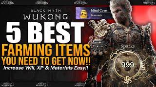 5 BEST FARMING ITEMS to INCREASE XP, WILL & Item Drop Rates - Black Myth Wukong Complete Guide