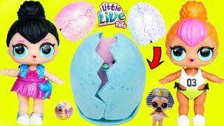 LOL SURPRISE Dolls Open Little Live Pets Chick Eggs from Monster Pond + Brother Boy Unicorn Wedding