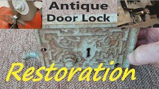 Antique cast iron door lock restoration without destroying its character! And making a key to suit!