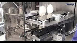 Packaging machines. Packing high viscosity products (cream, mayonnaise) in sachet bags