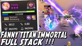 FANNY TITAN IMMORTAL FULL STACK ! 3600 ATTACK ! MAU ALUCROT KEK ! GATOT BINTANG 3 KEK ! KELAR BOSS !