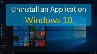 How to uninstall apps in windows 10