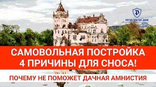 Что такое самовольная постройка   4 причины для сноса и почему не поможет дачная амнистия.