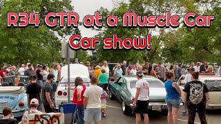 R34 Goes to a Muscle Car, Car show.