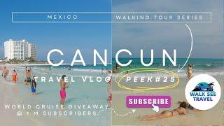 [4K] ️ Tropical Dream: Hotel Zone, Cancun, Mexico - Virtual Walking Tour ‍️