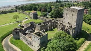 ROMAN PORTCHESTER FORT  drone view   2023 may 30