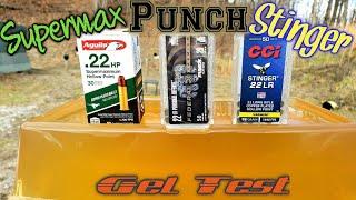 Federal Punch vs CCI Stinger vs Aguila Supermaximum Ballistic Gel Test Review 22 .22lr