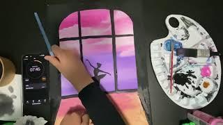 "Hour Challenge" ~ 1 Hour Challenge ~ Sunset Ballerina [VioletGalaxy Speed Paint]