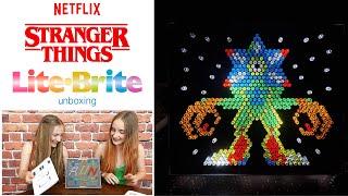 STRANGER THINGS LITE BRITE Long Edit | WARNING! CONTAINS BRIGHT FLASHING LIGHTS