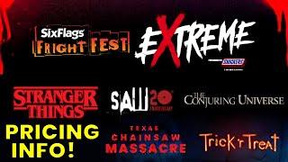 NEW Pricing Details for Six Flags Fright Fest Extreme in 2024!