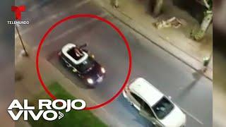 En video: Mujer sube al techo de su auto para evitar que se lo roben en Chile