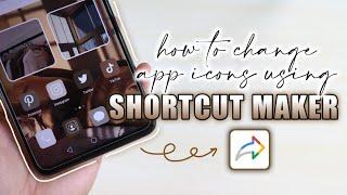  how to change app icons using shortcut maker app - simple and easy