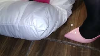 crushing pillows