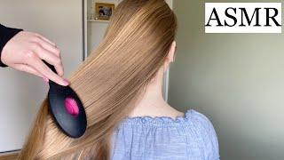 ASMR | Soft and Gentle Hair Play with Friend  (slow hair brushing, massage, spraying, no talking)